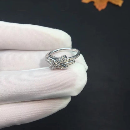 [Clover Jewelry]JEUX DE SILVER DIAMOND RING