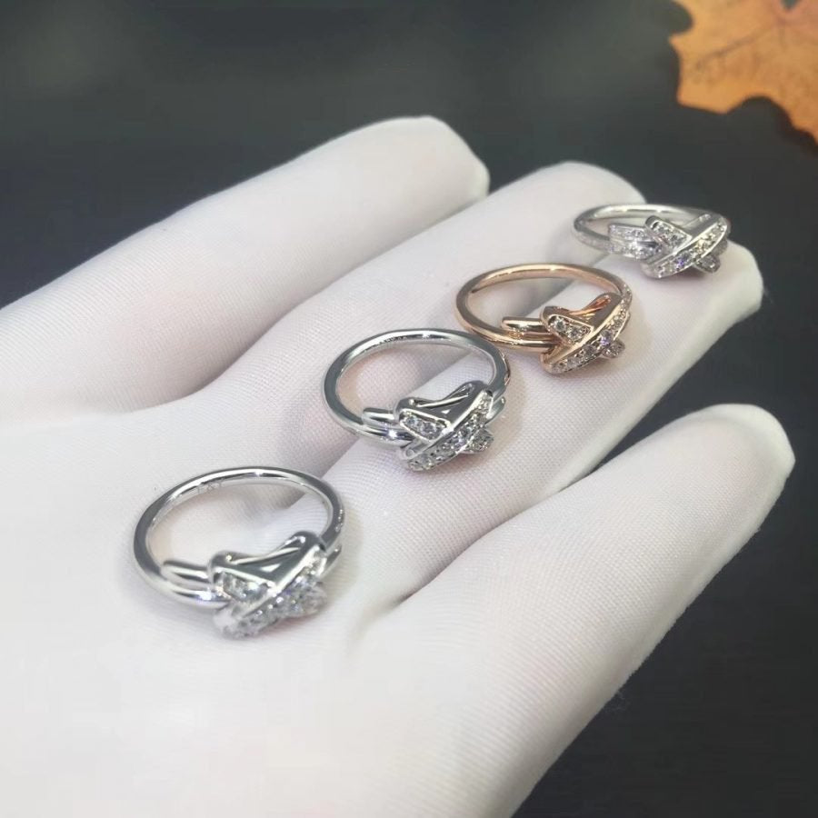 [Clover Jewelry]JEUX DE SILVER DIAMOND RING