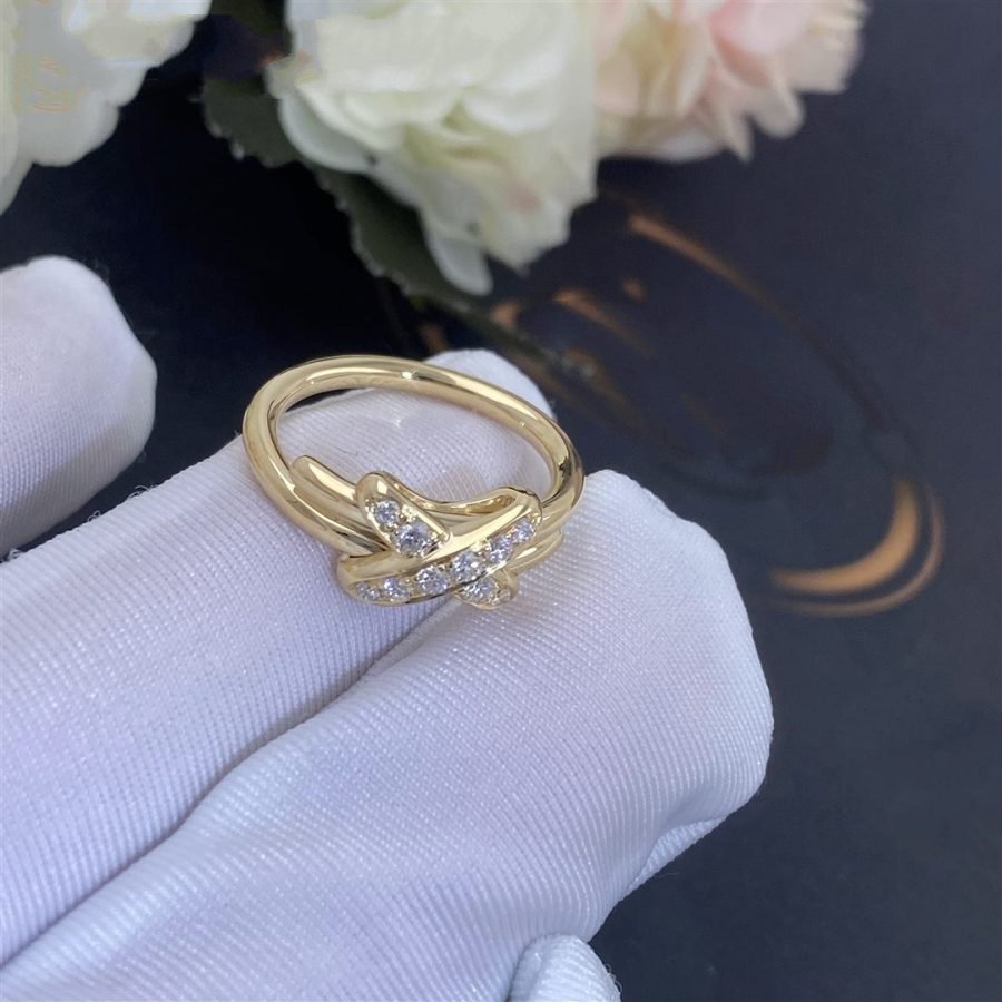 [Clover Jewelry]JEUX DE GOLD DIAMOND RING