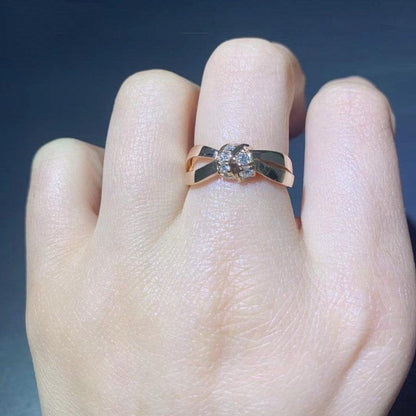 [Clover Jewelry]LIENS RING PINK GOLD DIAMOND