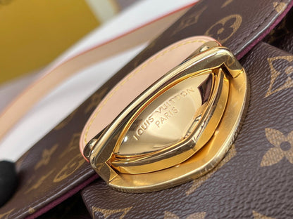 LV 25S SUNSET 27 IN BROWN MONOGRAM CALFSKIN GOLD HARDWARE