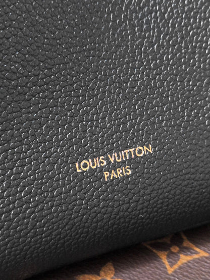 LV 25S LOW KEY ALL IN BB 18 IN BLACK CALFSKIN GOLD HARDWARE