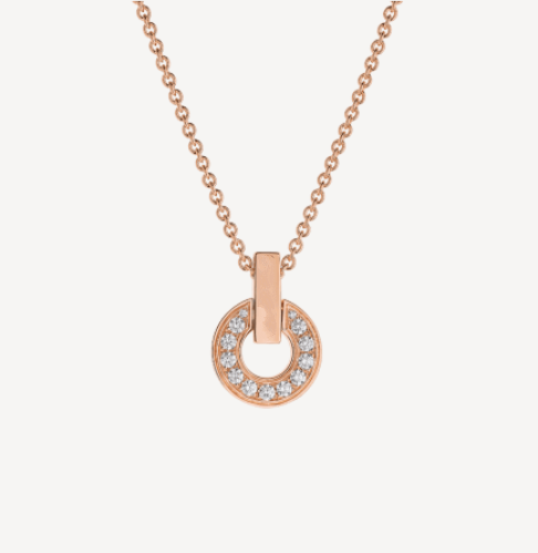 [Clover Jewelry]GARI NECKLACE PINK GOLD DIAMOND