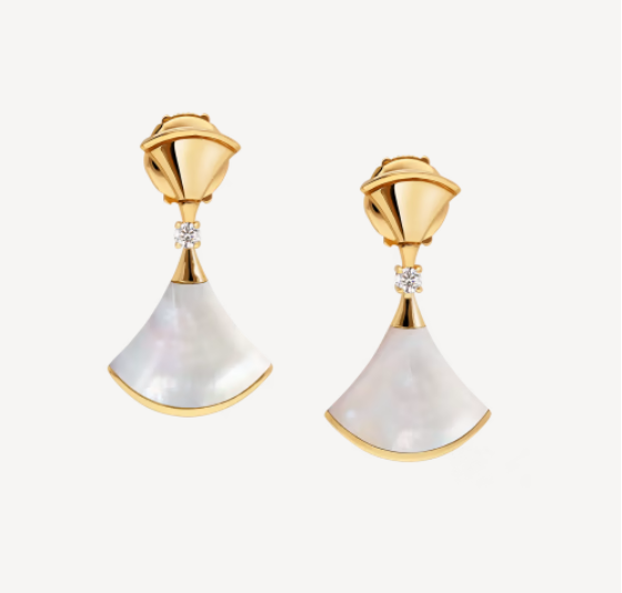 [Clover Jewelry]DREAM MOP 1 DIAMOND EARRINGS