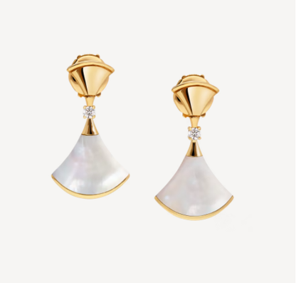 [Clover Jewelry]DREAM MOP 1 DIAMOND EARRINGS