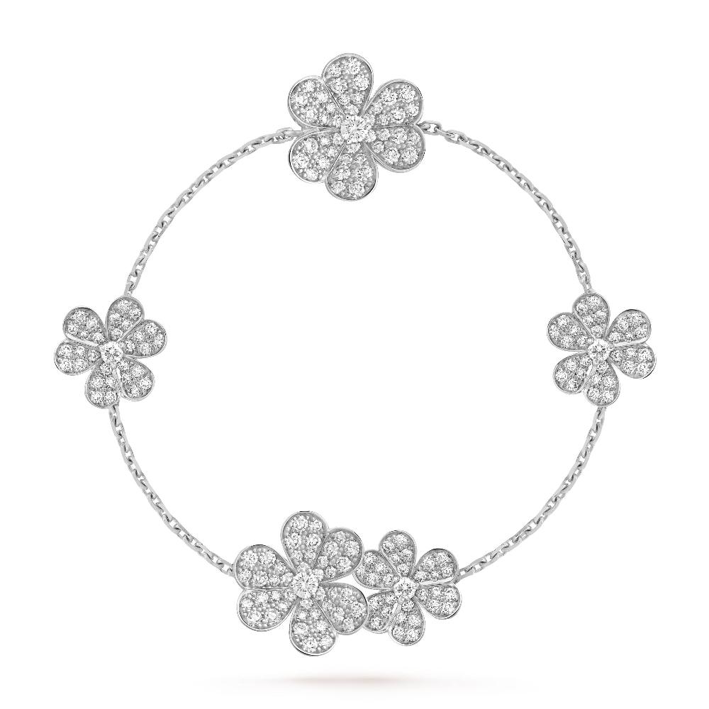 [Clover Jewelry]FRIVOLE SILVER 5 FLOWERS BRACELET