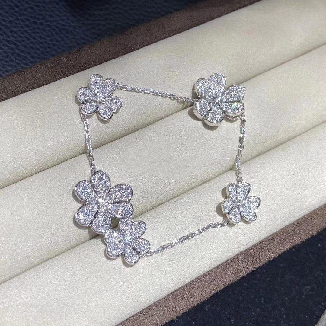 [Clover Jewelry]FRIVOLE SILVER 5 FLOWERS BRACELET