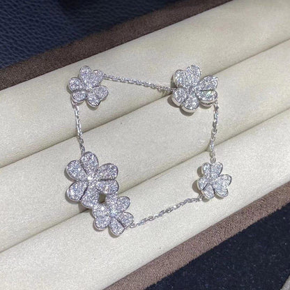[Clover Jewelry]FRIVOLE SILVER 5 FLOWERS BRACELET