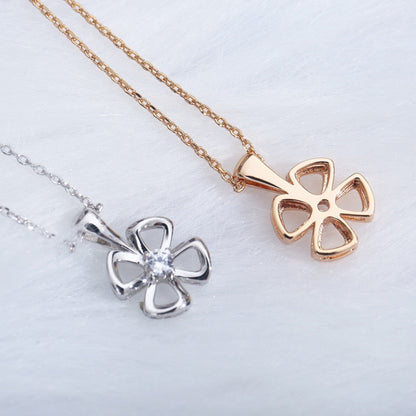 [Clover Jewelry]FIOREVER NECKLACE DIAMOND CENTER