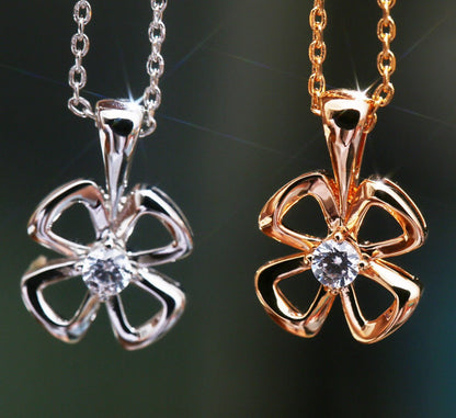 [Clover Jewelry]FIOREVER NECKLACE DIAMOND CENTER